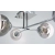 Plafon chromowany szklany 4-punktowy 2211/4 z serii ARES - Lampy Elem